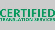 Certified Translation Services