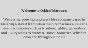 Oakleaf Marquees