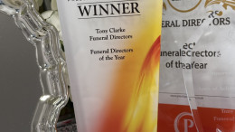 Tony Clarke Funeral Directors award of excellence 2025 